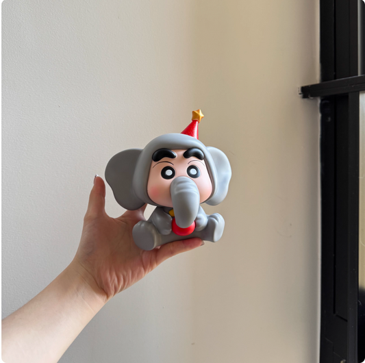 Shinchan Xiaoxin cos elephant rotating blue ornaments