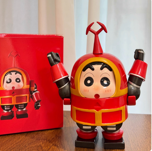 Shinchan Kabuda armor aroffice desktop ornaments hand-made cute cartoon birthday gift