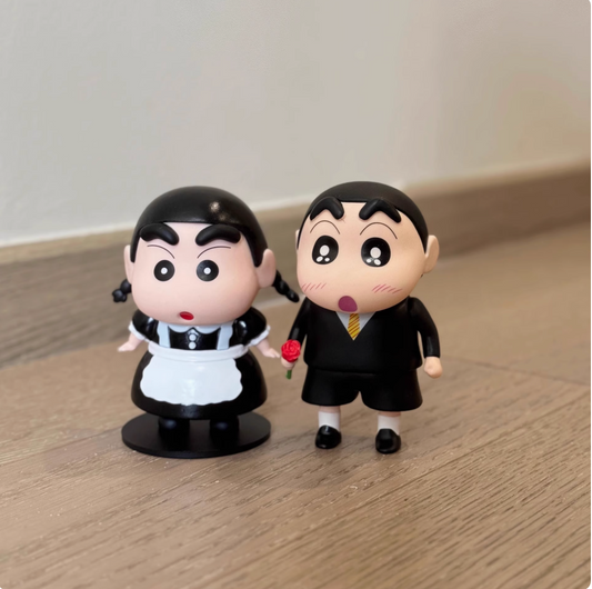 Romantic series Shin-chan cos cute funny trendy blind box figure decoration birthday gift 10cm