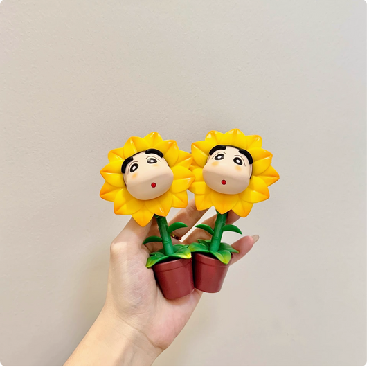 Shin-chan sunflower decorative ornaments cute cartoon (AA27)