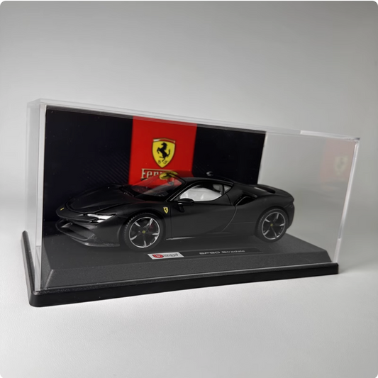 Ferrari SF90 black + background dust cover 1:24 (BB10)