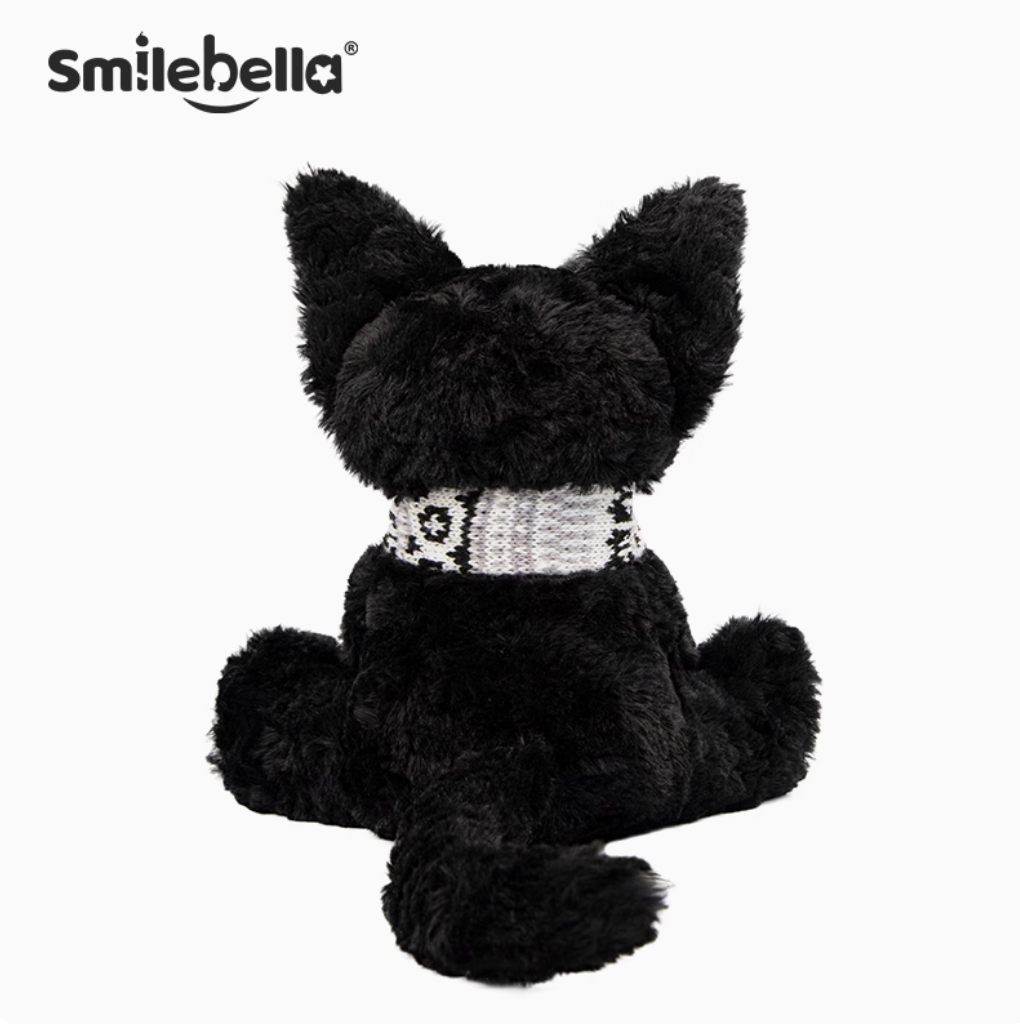 SmileBella Cat Doll blue eyed black cat (DD12)