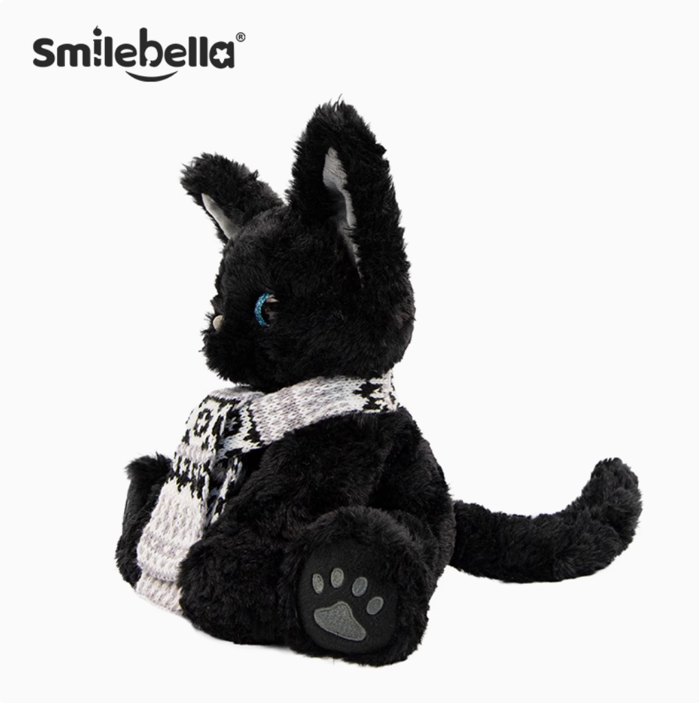 SmileBella Cat Doll blue eyed black cat (DD12)