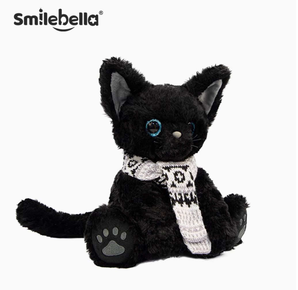 SmileBella Cat Doll blue eyed black cat (DD12)