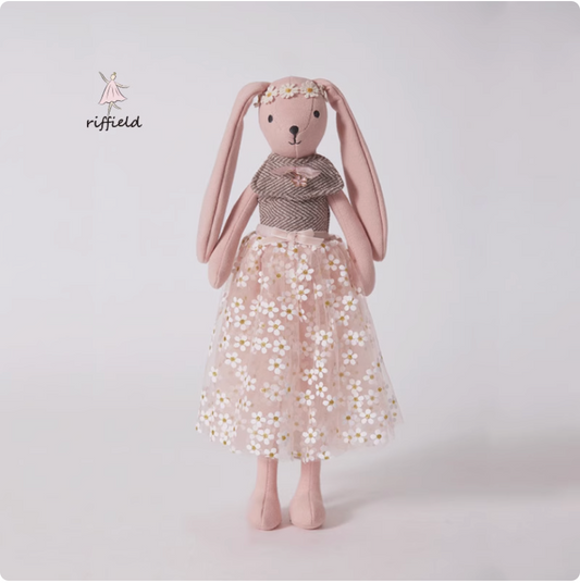 Riffield red rabbit plush toy princess skirt doll (DD22)