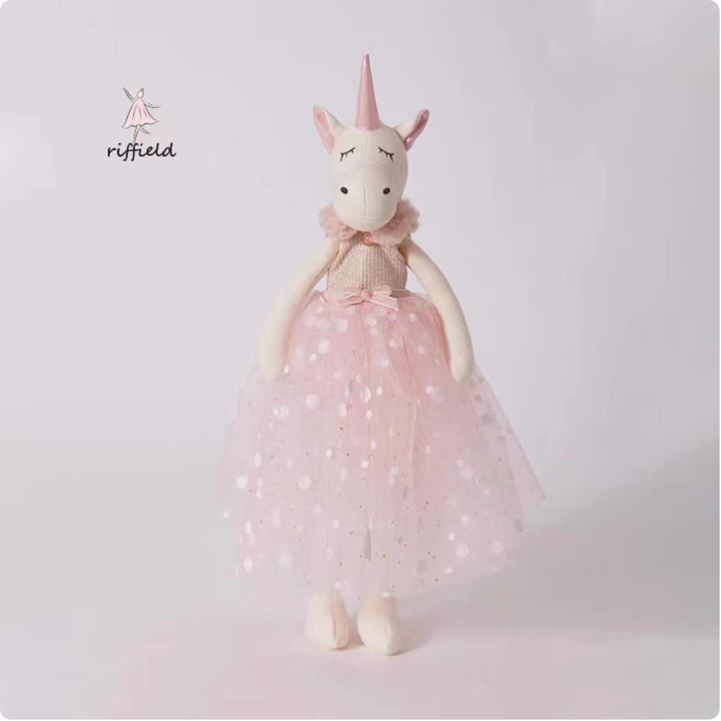 Riffield red rabbit plush toy princess skirt doll (DD22)