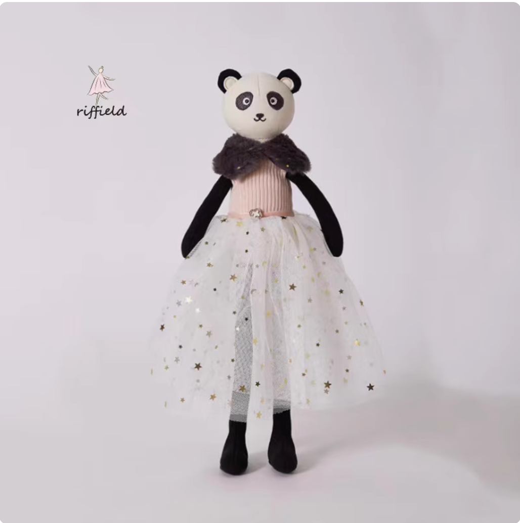 Riffield red rabbit plush toy princess skirt doll (DD22)