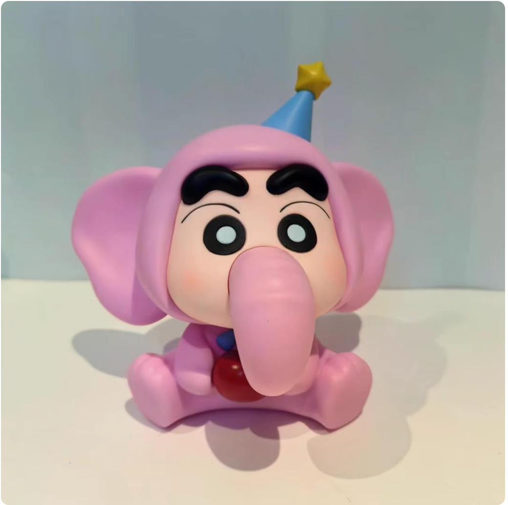 Shinchan Xiaoxin cos elephant rotating blue ornaments