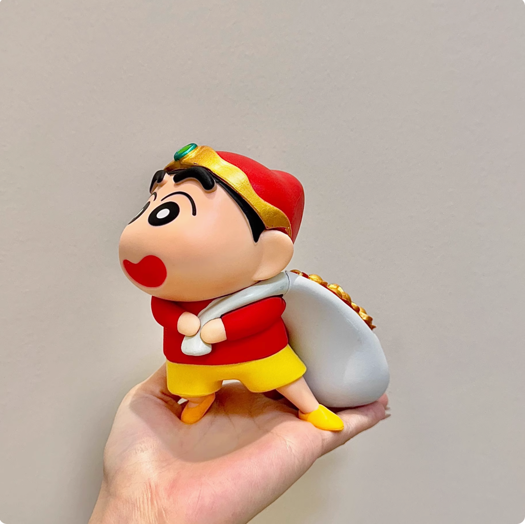 Tow gold to send ingots Shin-chan doll hand-made ornaments entrance table gift AA10