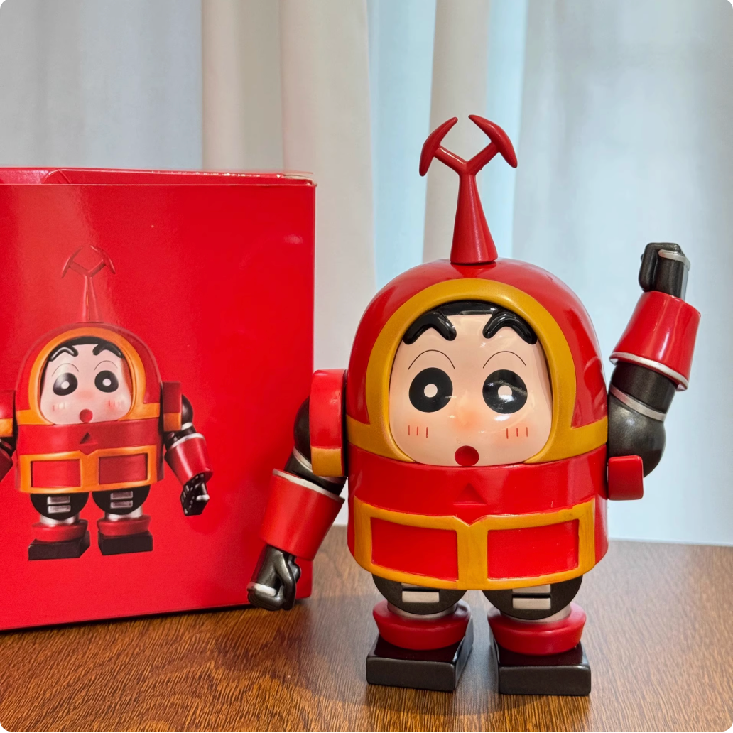 Shinchan Kabuda armor aroffice desktop ornaments hand-made cute cartoon birthday gift