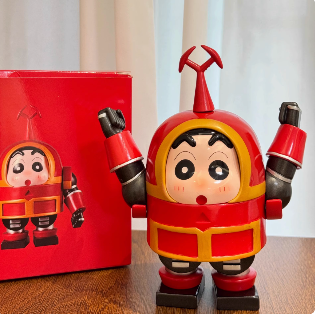 Shinchan Kabuda armor aroffice desktop ornaments hand-made cute cartoon birthday gift