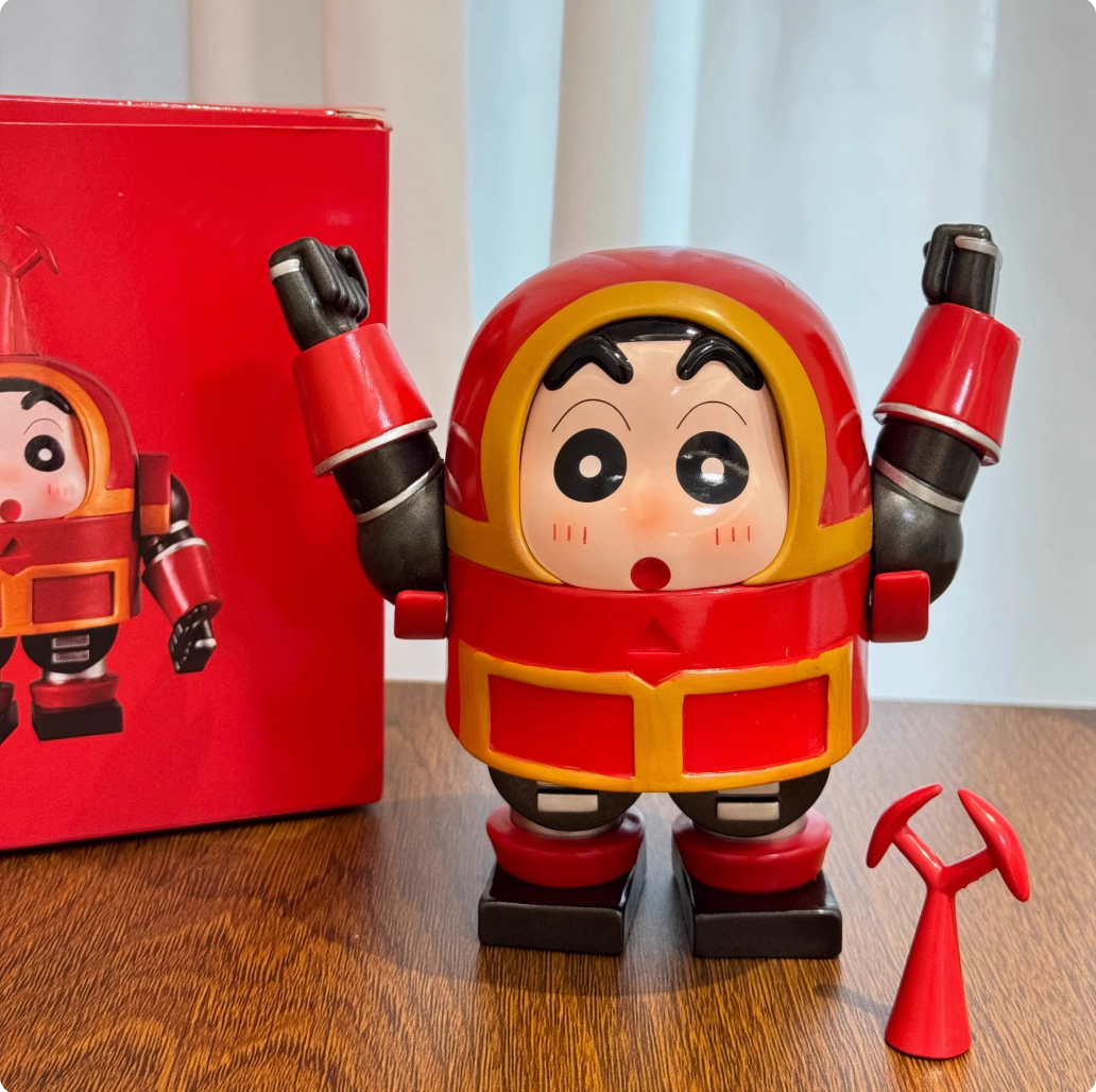 Shinchan Kabuda armor aroffice desktop ornaments hand-made cute cartoon birthday gift