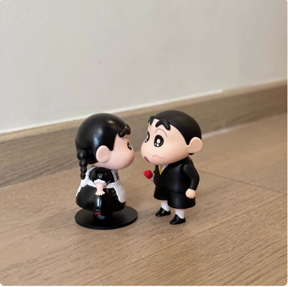 Romantic series Shin-chan cos cute funny trendy blind box figure decoration birthday gift 10cm