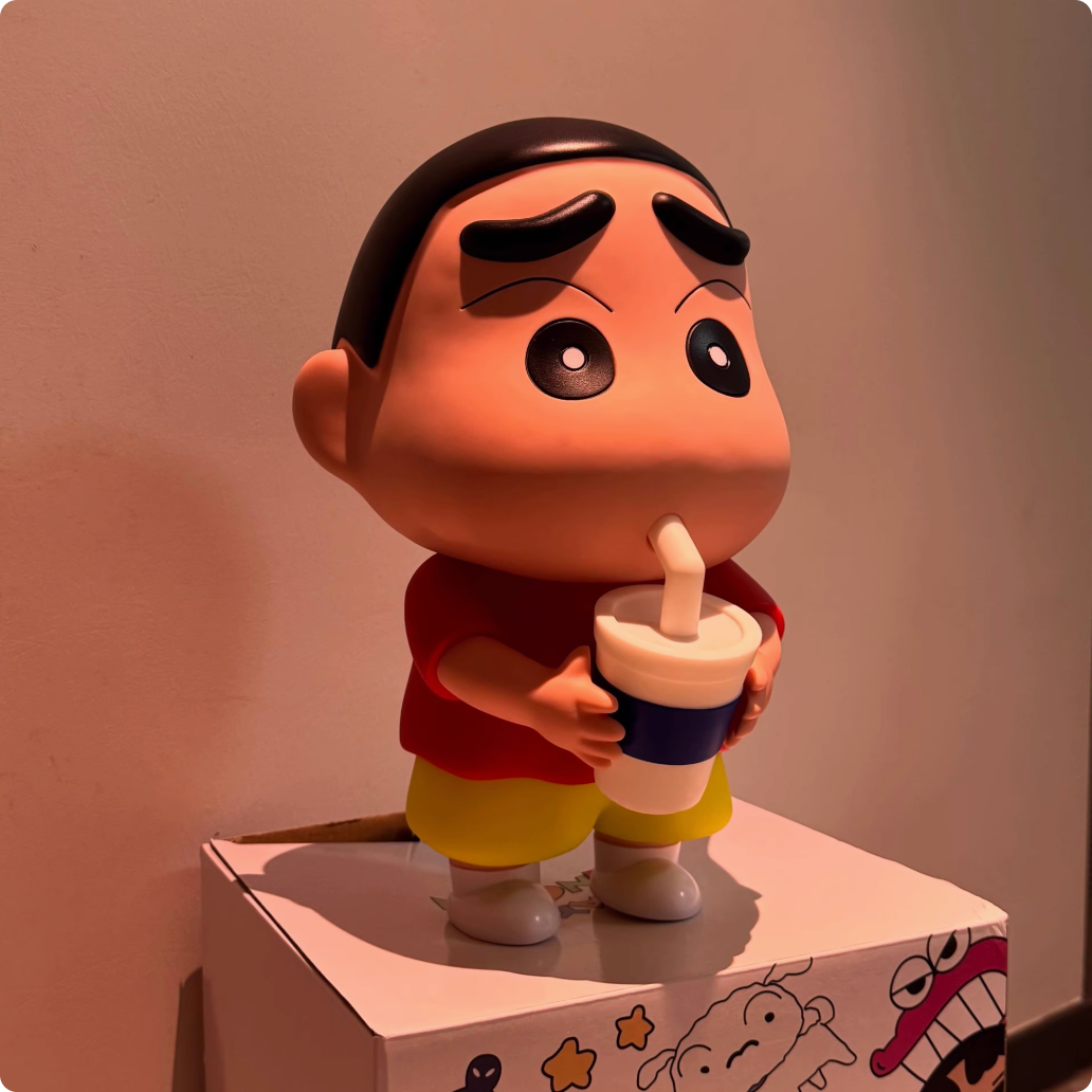 Shinchan Milk tea Xiaoxin Pat Pat lamp night light hand-made cartoon animation AA18