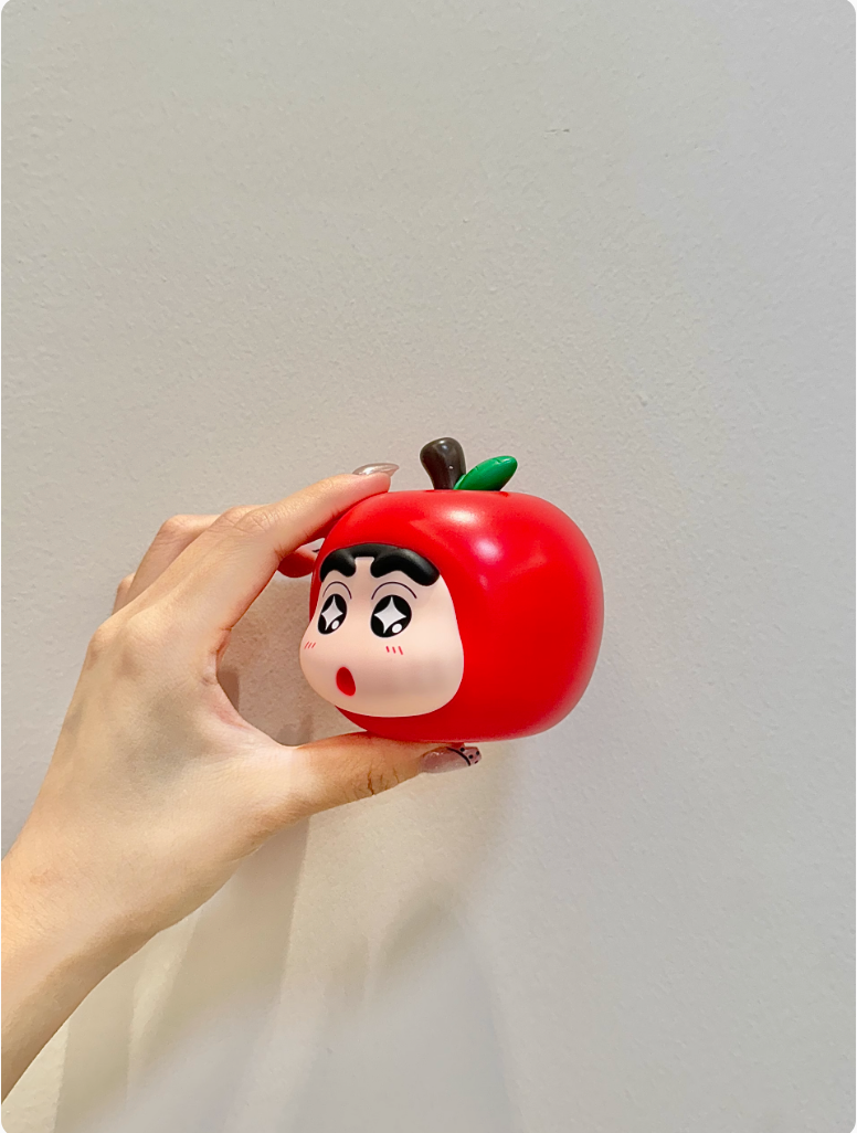 Apple Shin-chan Fruit Series Tabletop Ornaments Car Gift 10cm AA24
