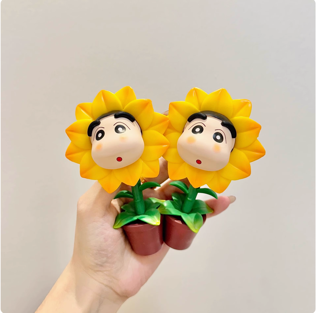 Shin-chan sunflower decorative ornaments cute cartoon (AA27)