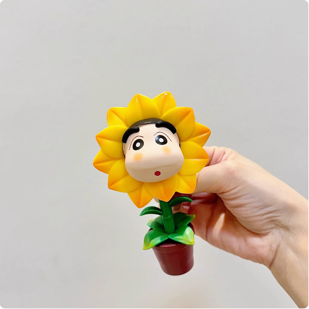 Shin-chan sunflower decorative ornaments cute cartoon (AA27)