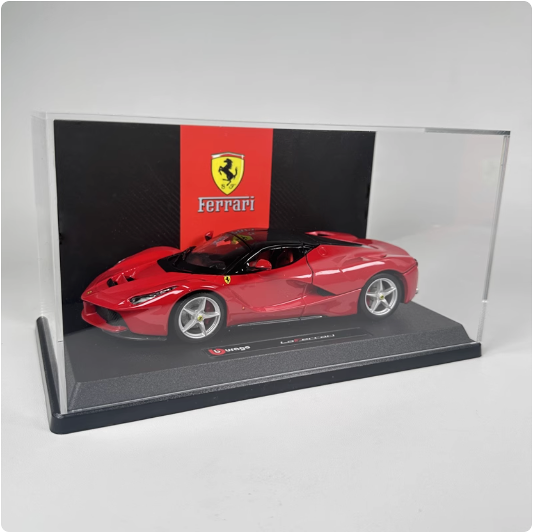 Ferrari LaFerrari red + background dust cover 1:24 (BB11)