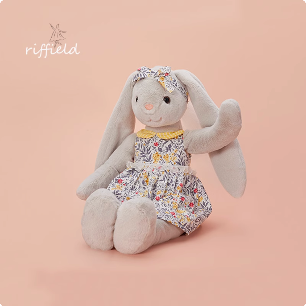 rabbit wearing a floral skirt cute Doll  (DD20)