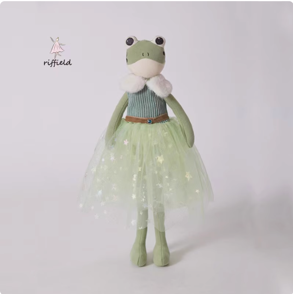 Riffield red rabbit plush toy princess skirt doll (DD22)