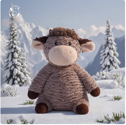 Fun Highland Cow Thor Plush Toy Doll 35 CM (DD24)