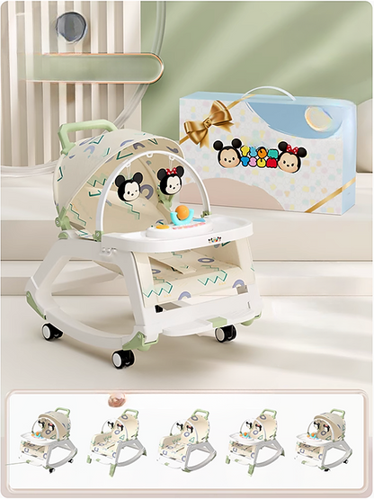 Disney Baby Gift Box Baby stroller + seat + rocking chair + dining chair +[Suitable for 0 to 36 months] (RR5)
