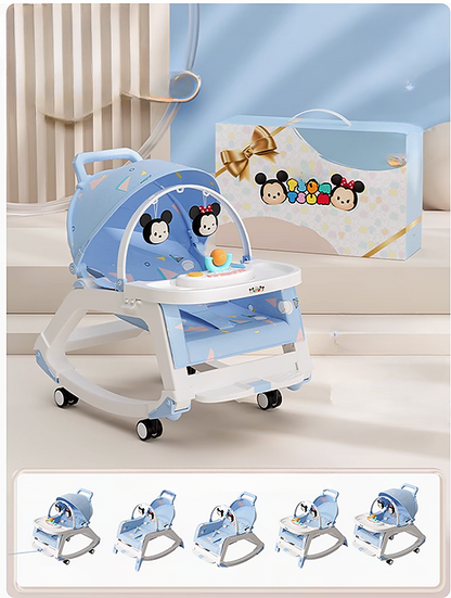 Disney Baby Gift Box Baby stroller + seat + rocking chair + dining chair +[Suitable for 0 to 36 months] (RR5)