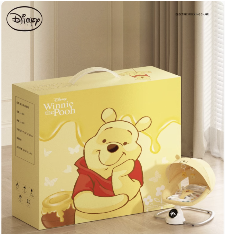 Winnie the Pooh [Electric Rocking Bed + Dinner Tray + Universal Wheel] (RR11)